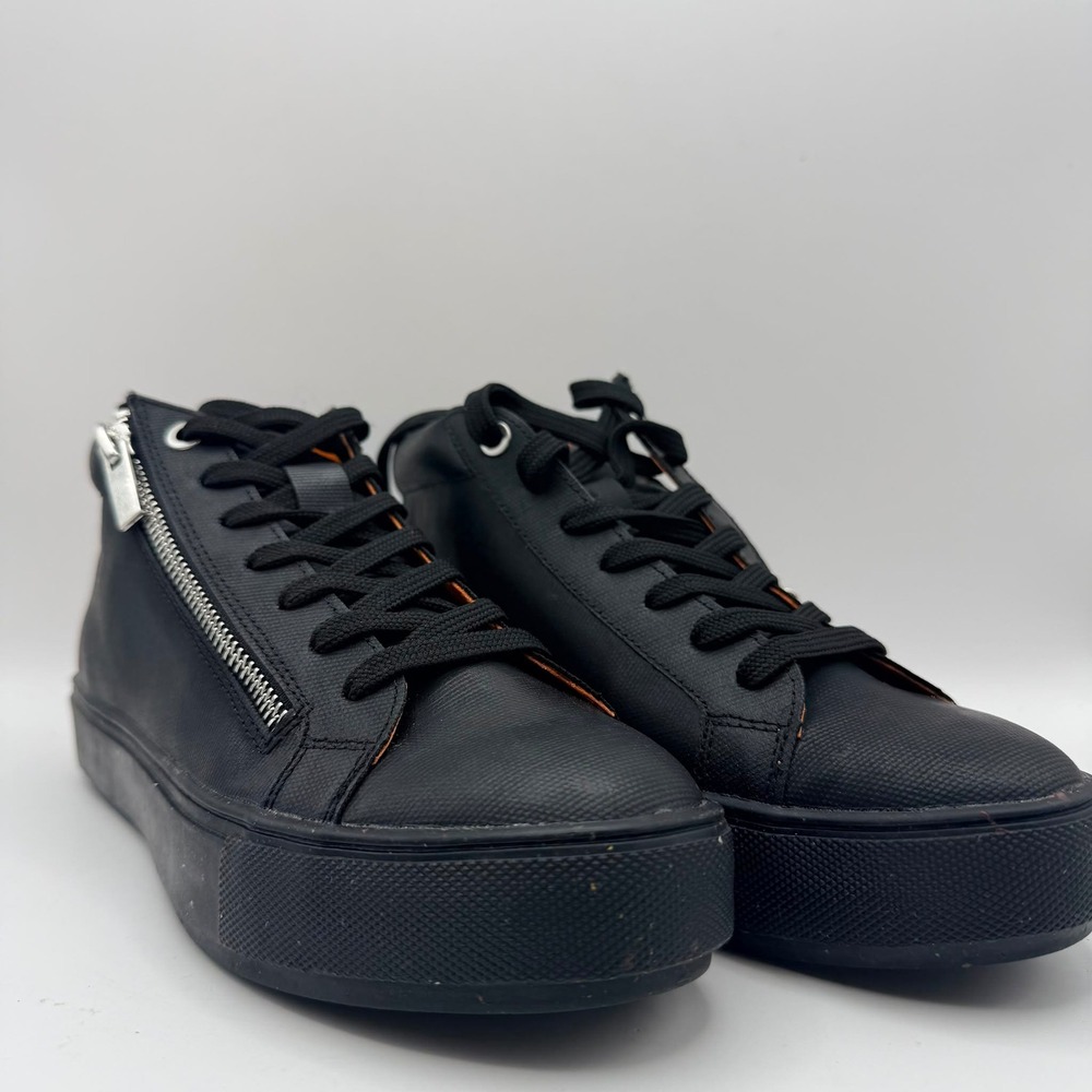 Beau Tex Designs Blake Mid Rise Shoe Black Recycled Sneakers Women US 5 EU 36